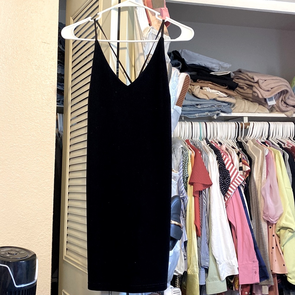 Little black velvet dress